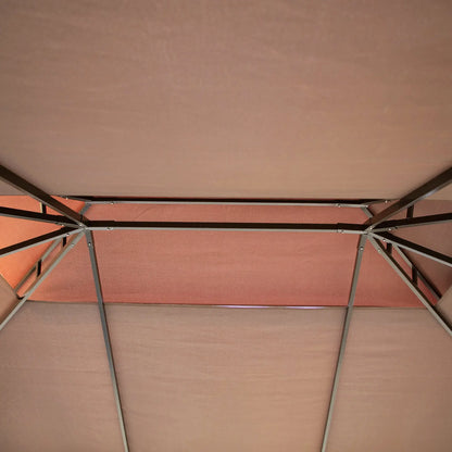 10 x 13ft Aluminum Gazebo, Double Tier Canopy, Netting, Curtains, Coffee Gazebos at Gallery Canada