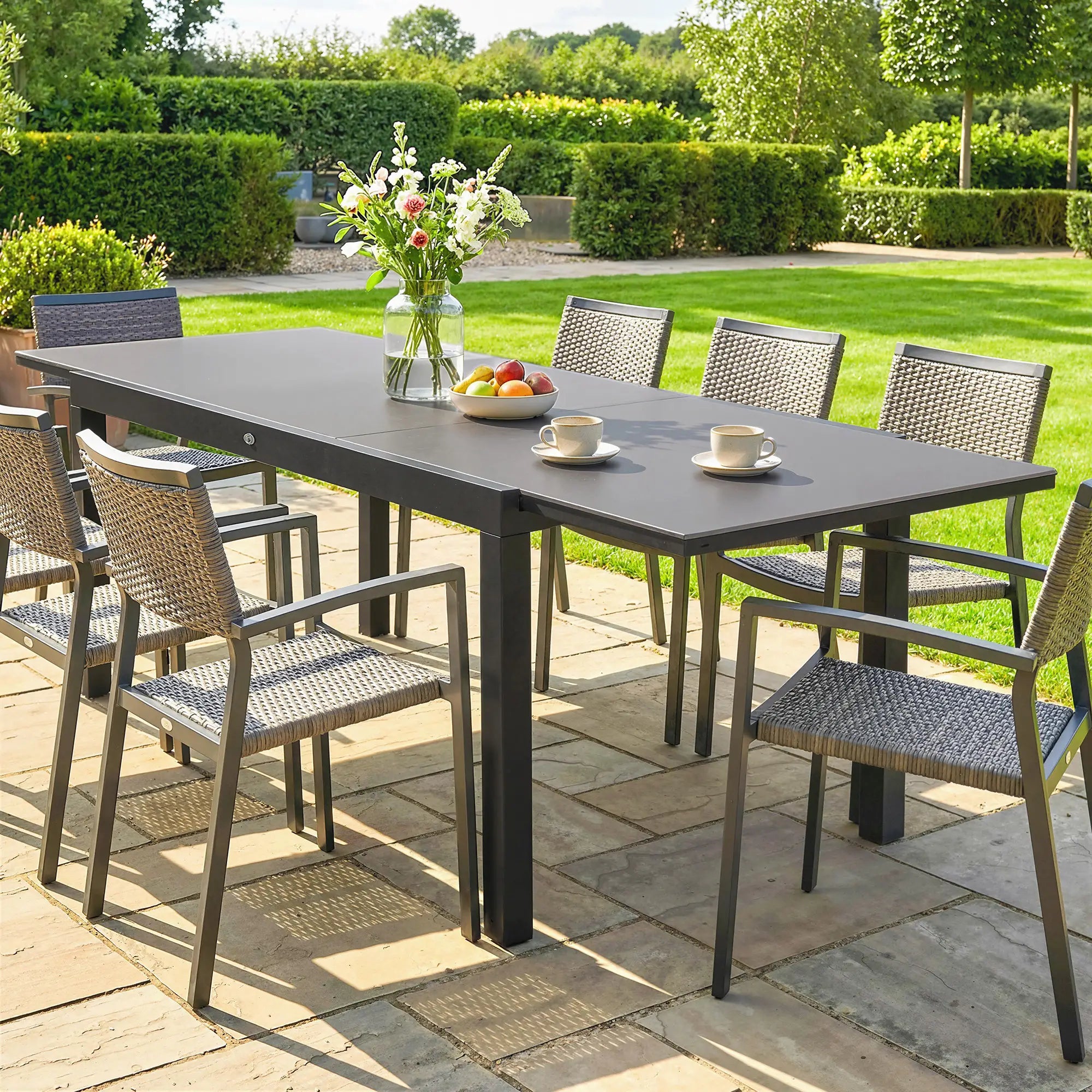 Expandable Outdoor Dining Table, 55