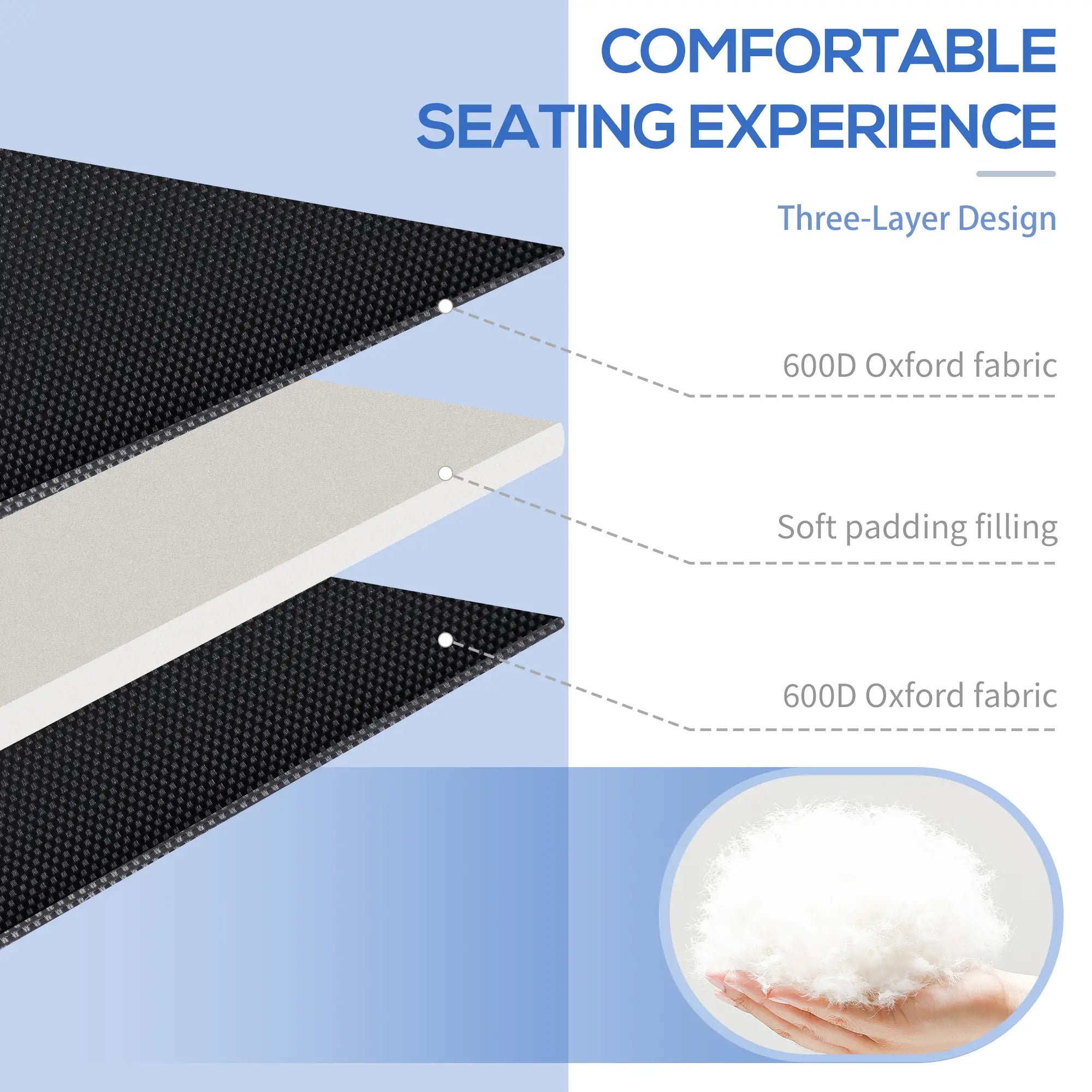 Folding Chaise Lounge, 5-Level Reclining, Outdoor Tanning Chair, Blue Lounger Chairs at Gallery Canada