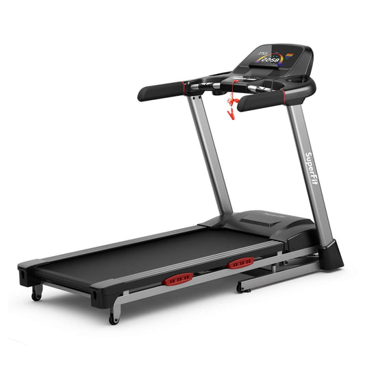 4.75 HP Folding Treadmill with Auto Incline and 20 Preset Programs, Black - Gallery Canada