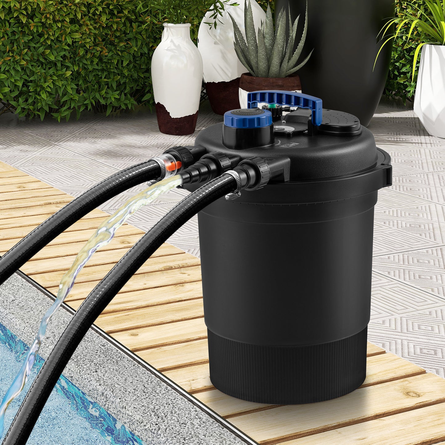 4000 Gallon Pond Pressure Bio Filter With 13W UV Light