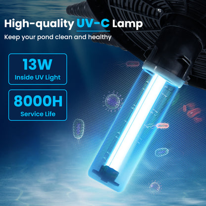 4000 Gallon Pond Pressure Bio Filter With 13W UV Light