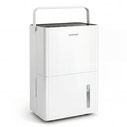 4000 Sq.Ft 80 Pint Compressor Dehumidifier with Drain HoseSmart Humidity Control and Child Lock, White