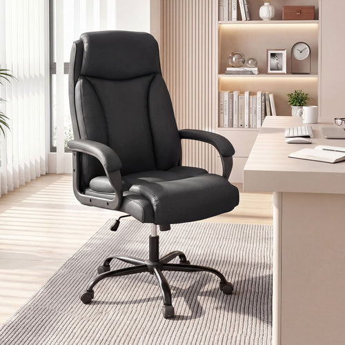 400 Pounds Adjustable High Back Leather Office Chair