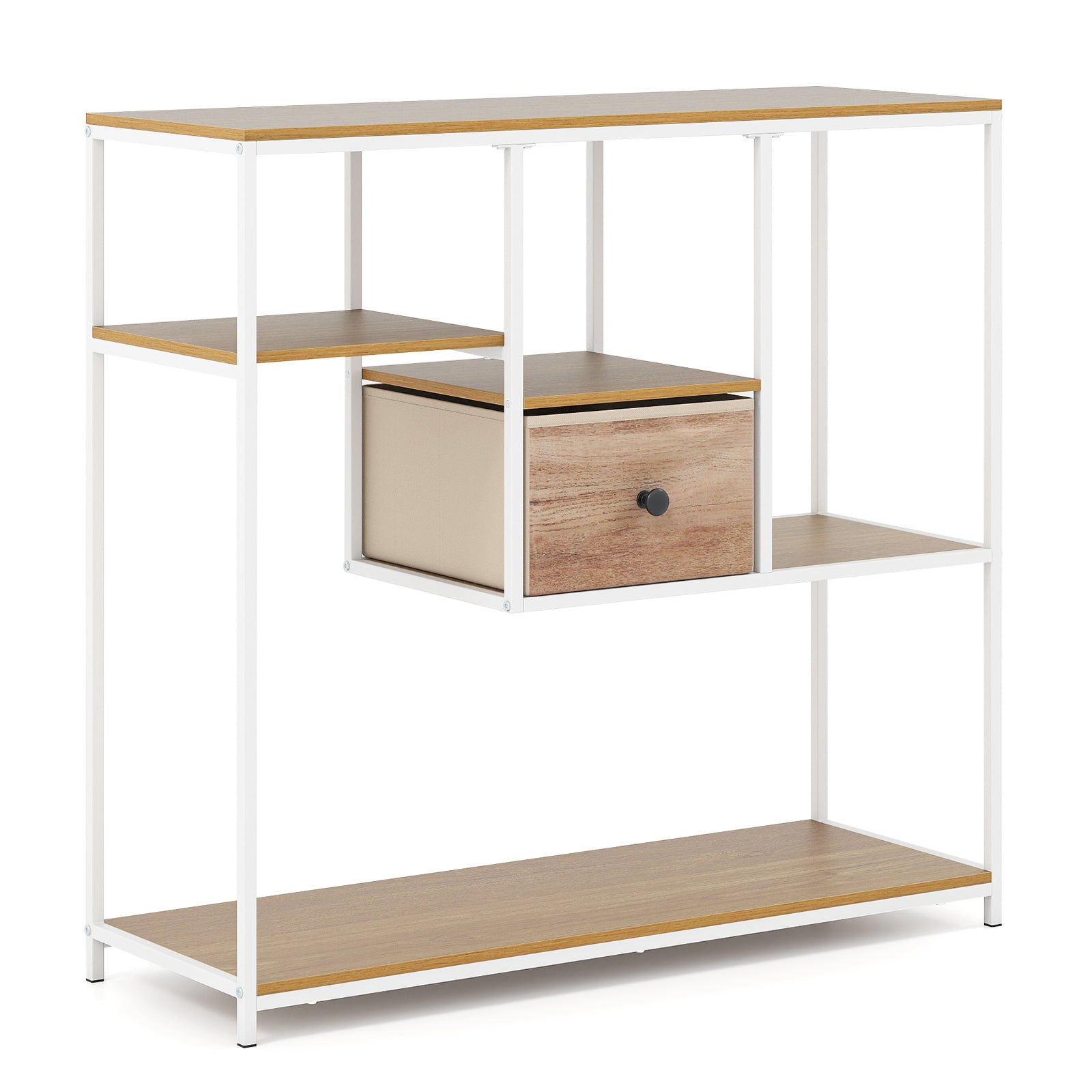 40 Inch Console Table Behind Sofa Couch with Storage, Natural Console Tables at Gallery Canada