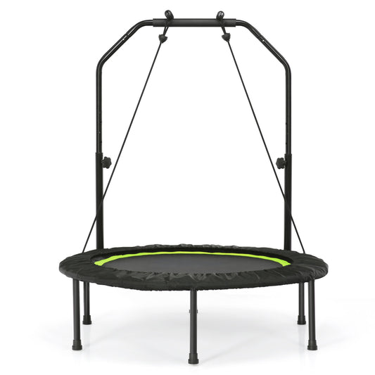 40 Inch Fitness Trampoline for Adults with Resistance Bands, Green Trampolines Green at Gallery Canada
