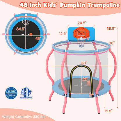 Kids Trampoline Indoor & Outdoor Pumpkin Trampoline, Pink Trampolines at Gallery Canada