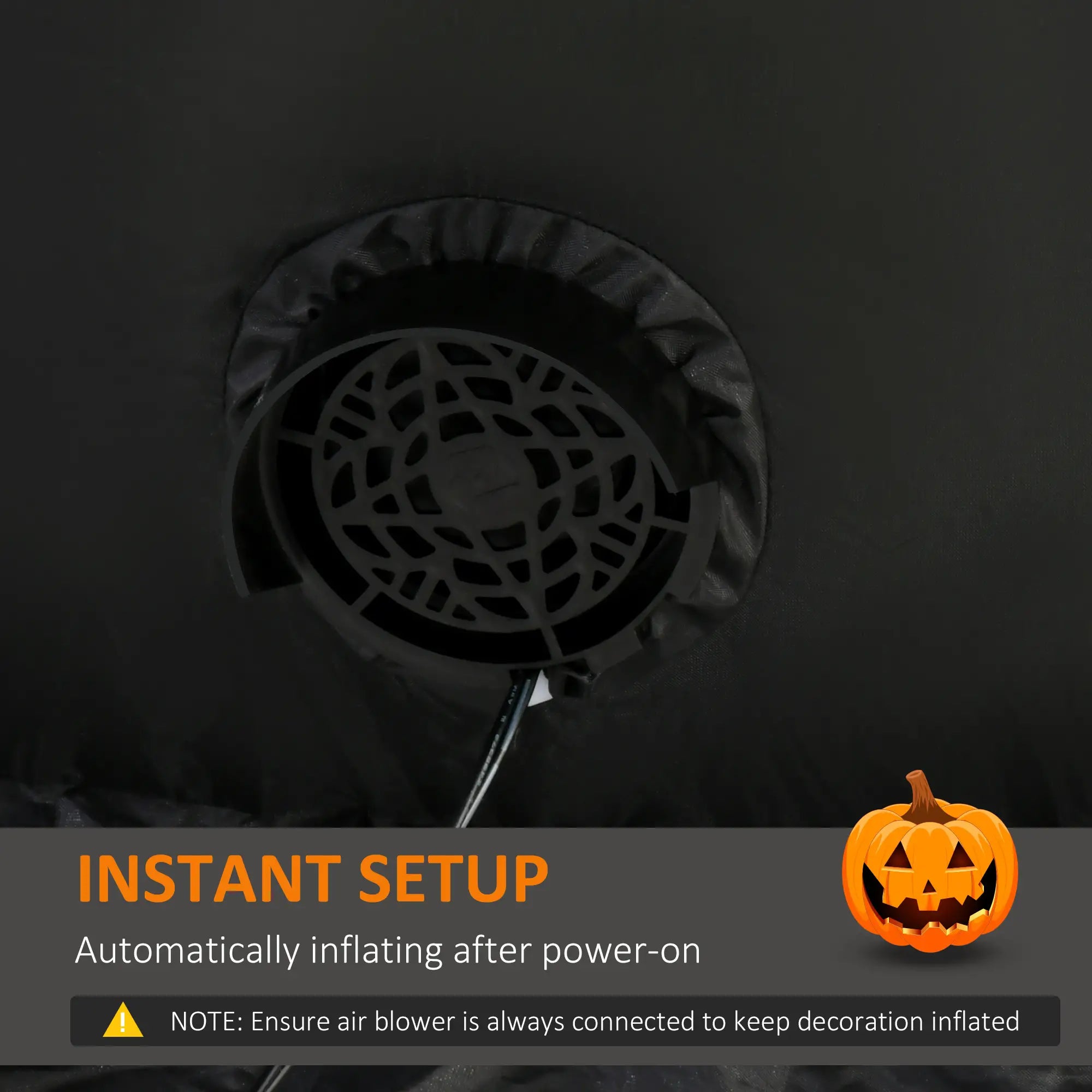 9ft Inflatable Halloween Pumpkin Head Ghost, LED Outdoor Decor Halloween Decorations at Gallery Canada