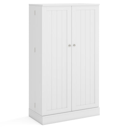 41 Inch Pantry Cabinet, Kitchen Storage Cabinet With Doors And Shelves, White Sideboards Cabinets & Buffets at Gallery Canada