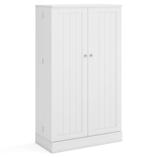 41 Inch Pantry Cabinet, Kitchen Storage Cabinet With Doors And Shelves, White Sideboards Cabinets & Buffets White at Gallery Canada