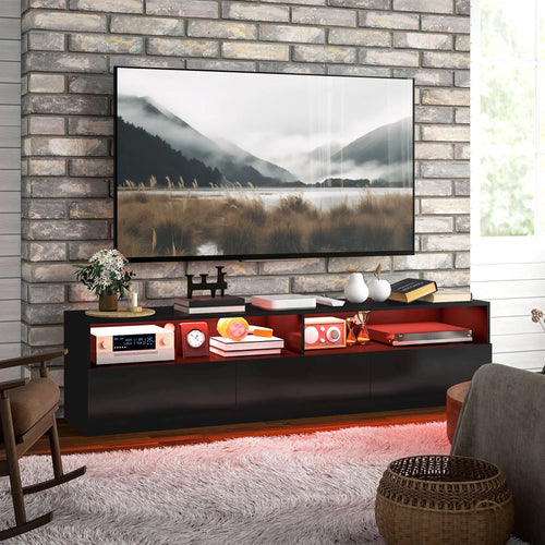 LED Lighted TV Stand for 75