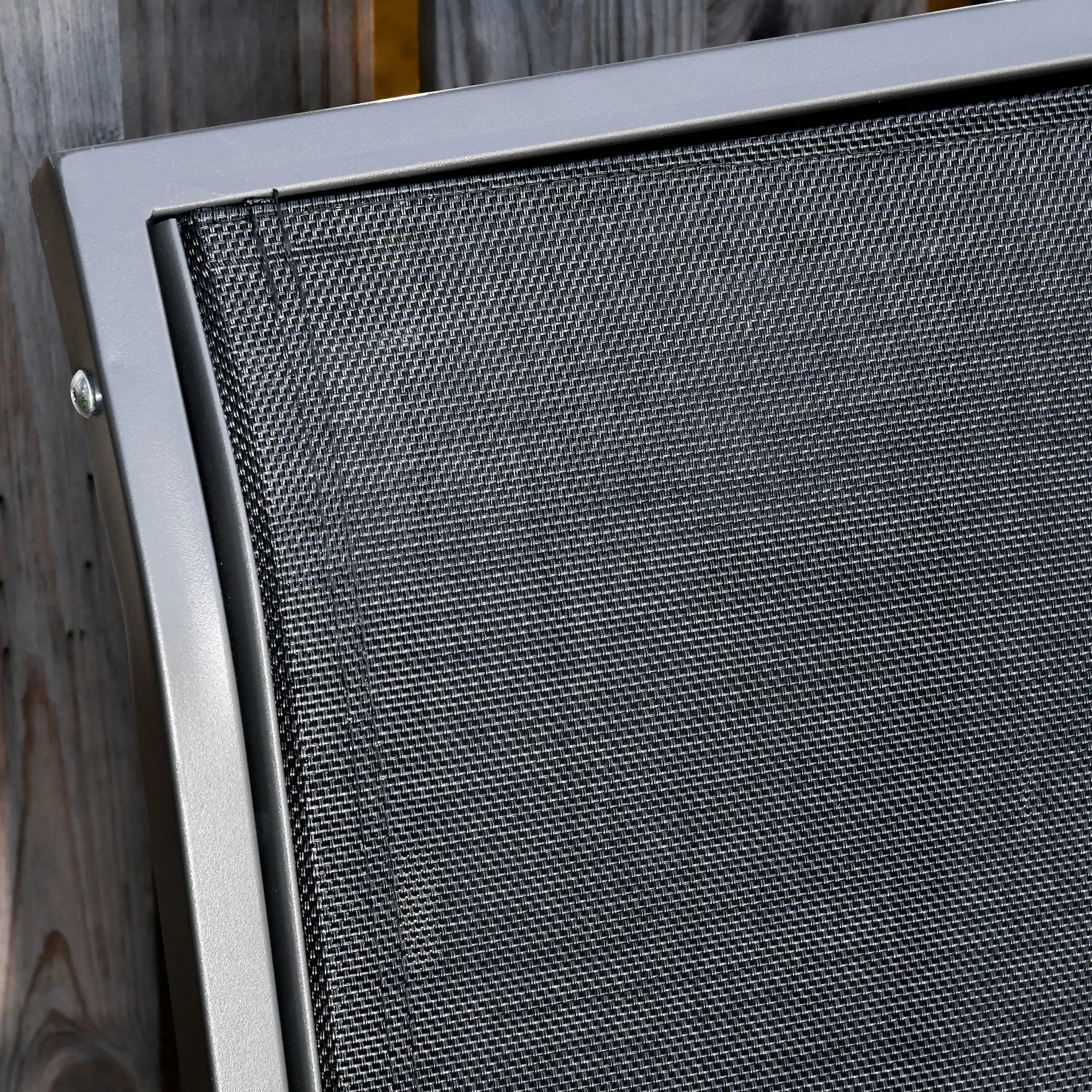 Patio Glider, Breathable Mesh Seat, Metal Frame, Black Outdoor Gliders at Gallery Canada