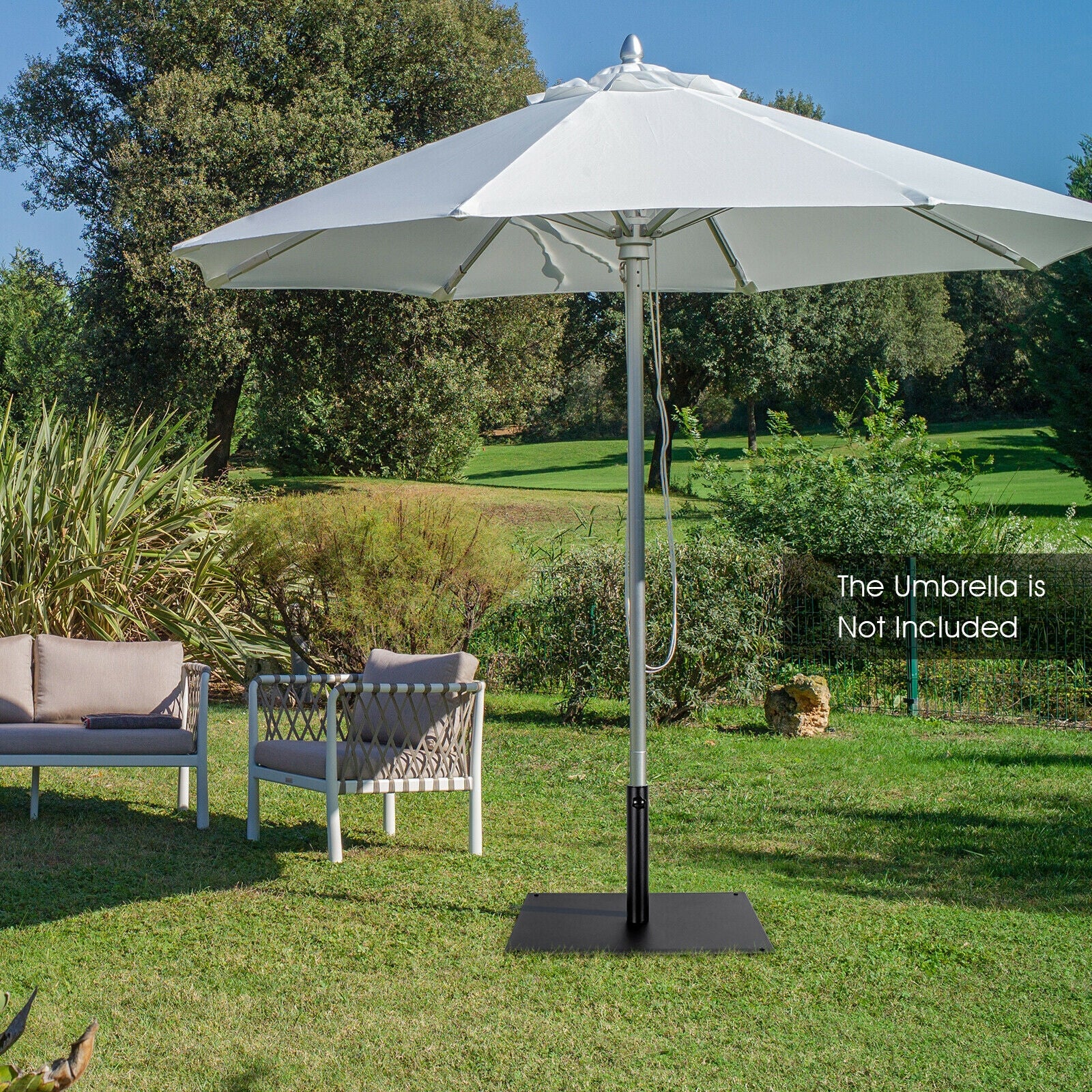 42 Lbs Weighted 25 Inch Square Patio Umbrella Base Outdoor Umbrella Bases at Gallery Canada
