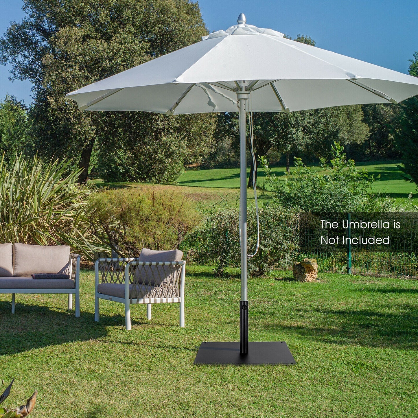 42 Lbs Weighted 25 Inch Square Patio Umbrella Base Outdoor Umbrella Bases at Gallery Canada