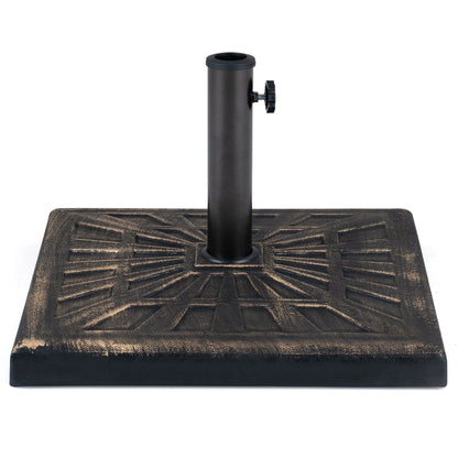 Base de parasol lestée de 42 LBS, bronze