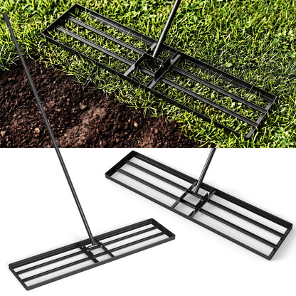 42 x 10 Inch Lawn Leveling Rake, Ergonomic Handle, Black Lawn Care Tools at Gallery Canada