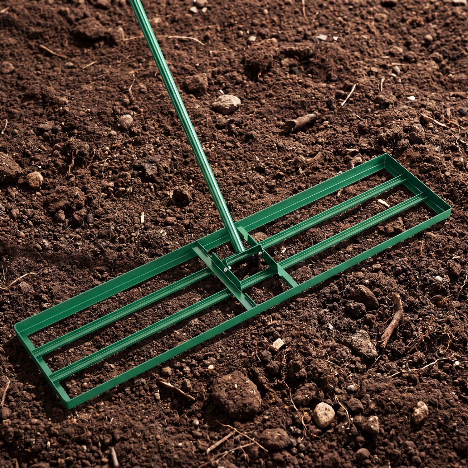 42 x 10 Inch Lawn Leveling Rake, Ergonomic Handle, Green Garden Tools at Gallery Canada