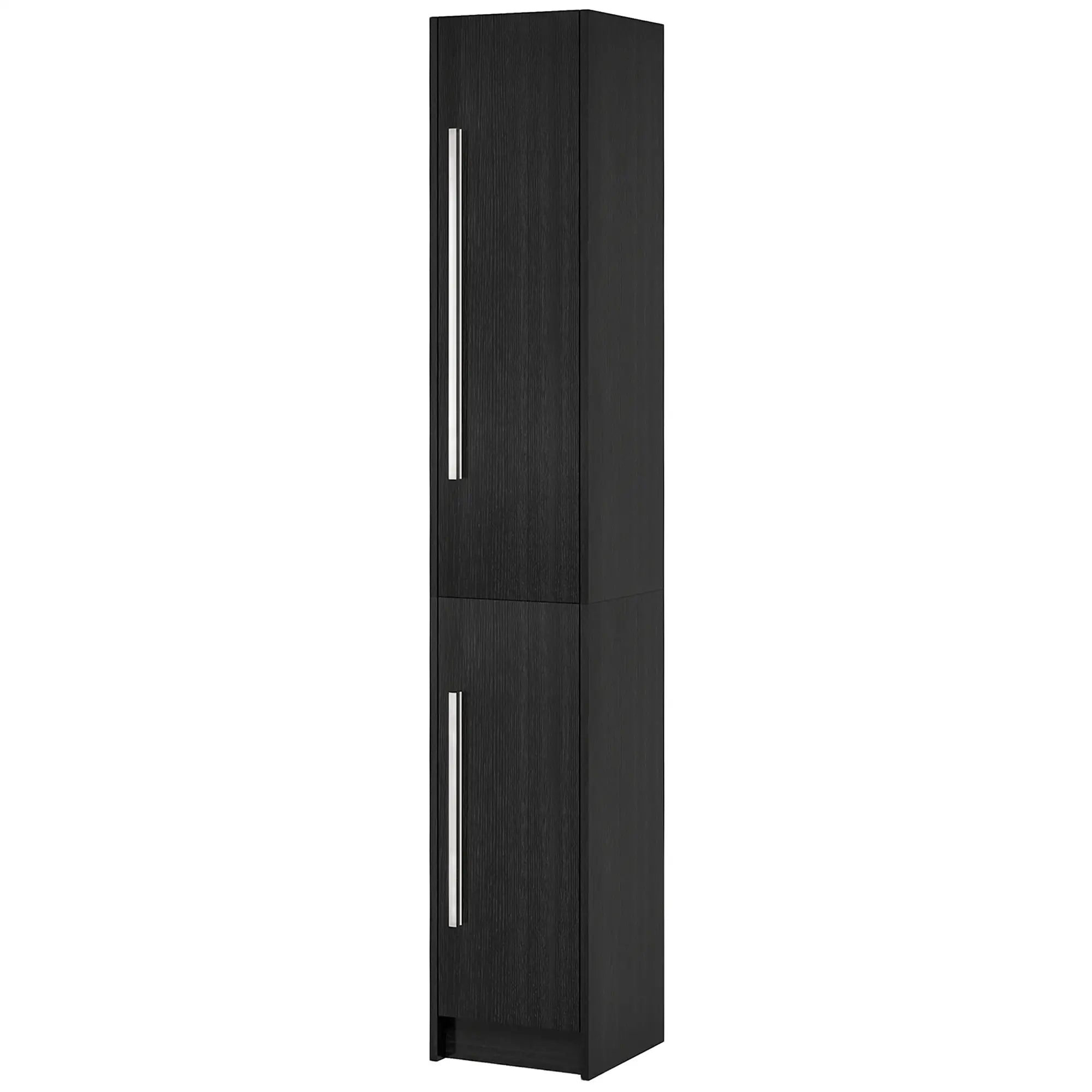 Tall Bathroom Storage Cabinet, Adjustable Shelves, Wood Grain, Black Bathroom Cabinets Black Wood Grain at Gallery Canada