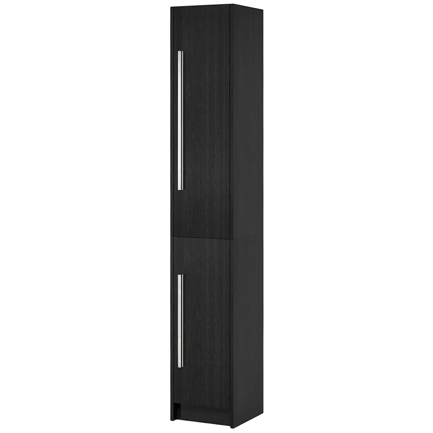 Tall Bathroom Storage Cabinet, Adjustable Shelves, Wood Grain, Black Bathroom Cabinets Black Wood Grain at Gallery Canada