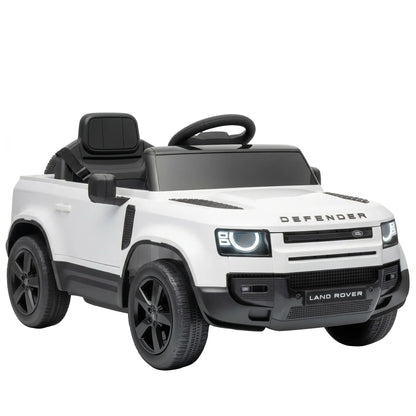 12V Licensed Land Rover Ride-On Car, Remote, White