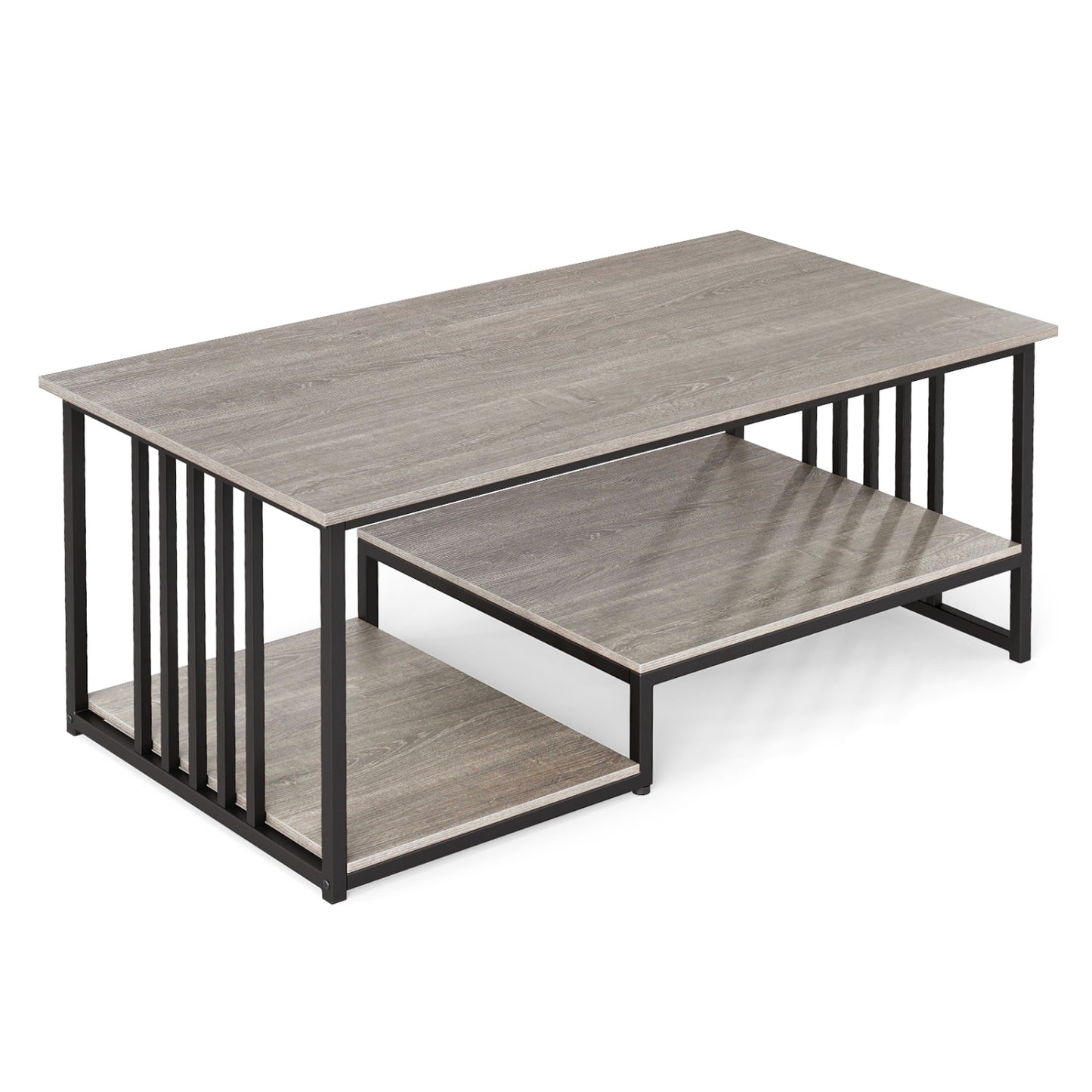 Coffee Table, 2-Tier With Open Storage Shelf, Oak Coffee Tables at Gallery Canada