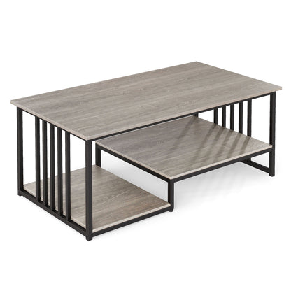 Coffee Table, 2-Tier With Open Storage Shelf, Oak Coffee Tables at Gallery Canada