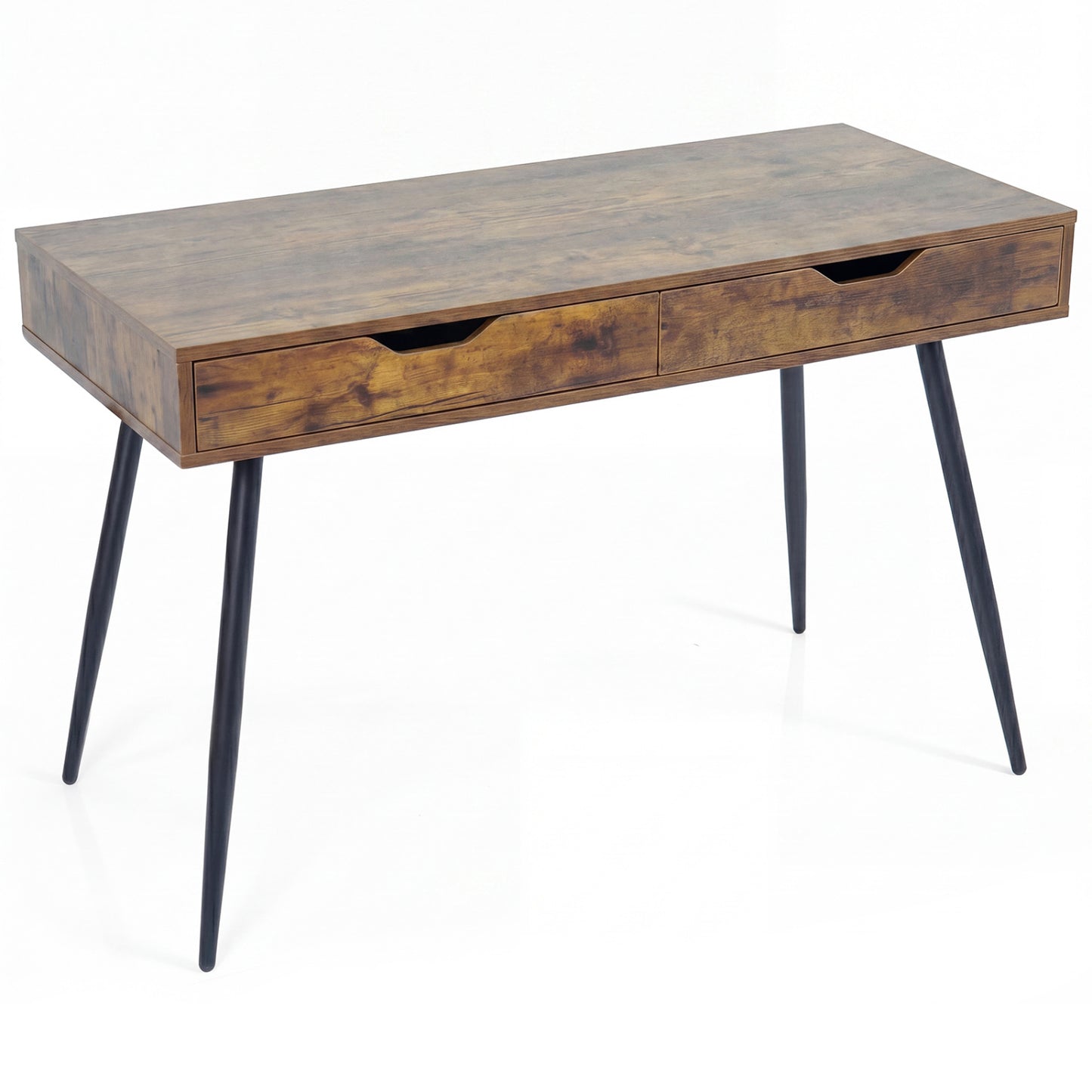43.5 Inch Computer Desk, 2 Drawers, Walnut Computer Desks at Gallery Canada