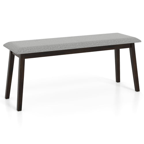43.5 Inch Upholstered Entryway Bench, Gray