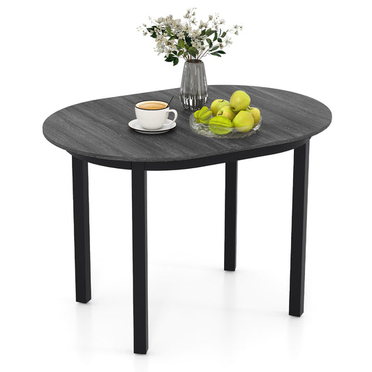 43 Inch Wooden Dining Table, Rubber Wood Legs, Black Dining Tables Black at Gallery Canada