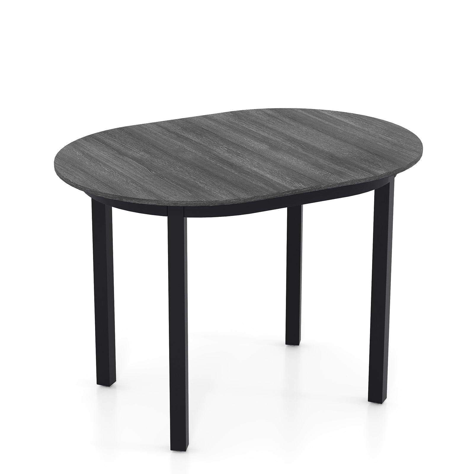 43 Inch Wooden Dining Table with Rubber Wood Legs for 2-4 People, Black Dining Tables at Gallery Canada