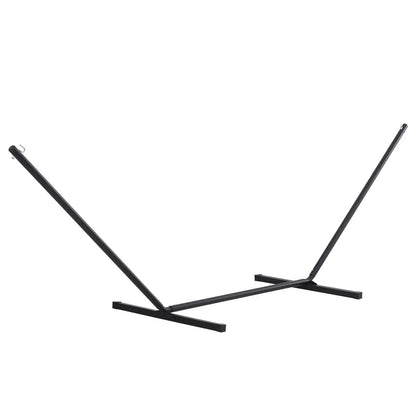 11.8'L Heavy Duty Hammock Stand, Straight Pole, Outdoor Use, Black Hammock Stands Black at Gallery Canada