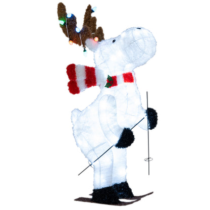 44" Animated Christmas Reindeer, Pre-Lit Skiing Deer Decoration Christmas at Gallery Canada