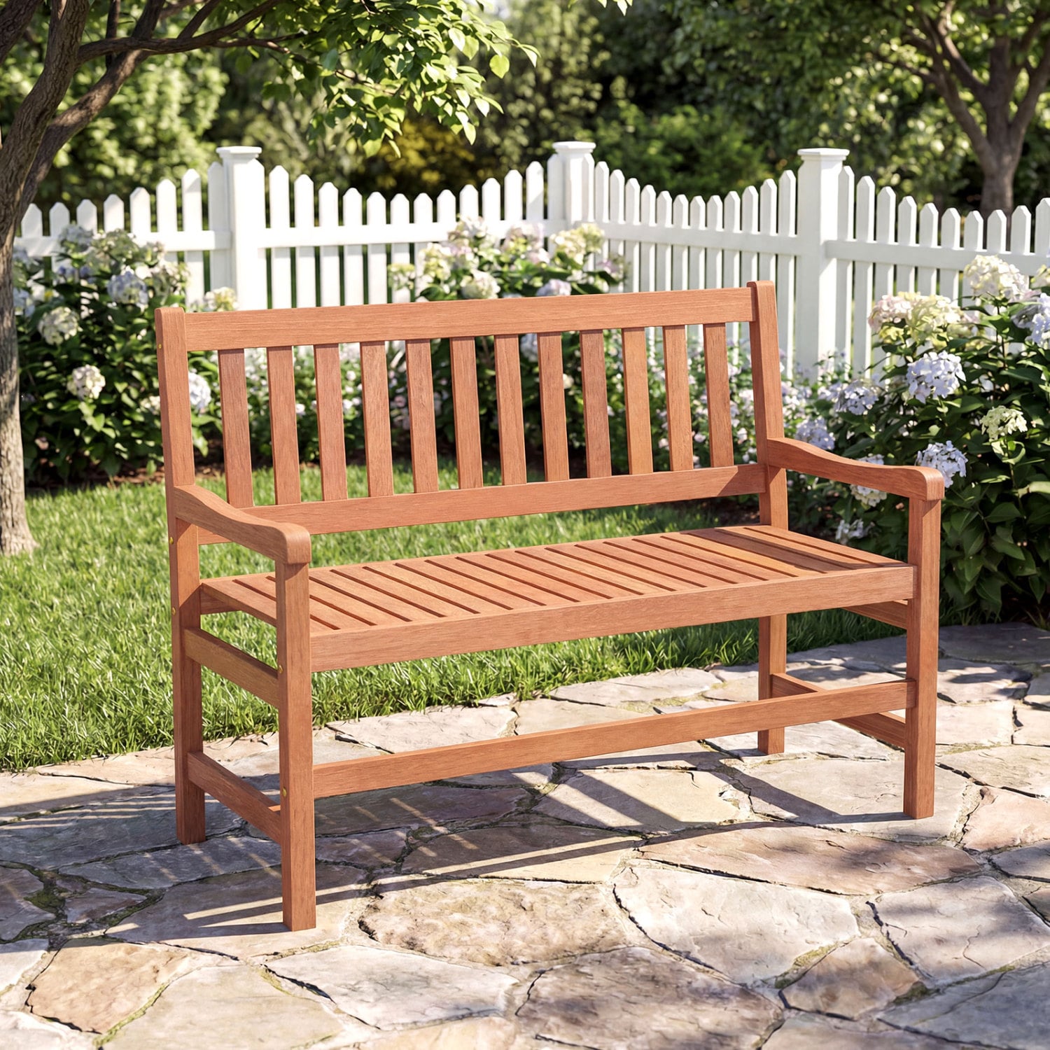 44 Inch 2-Seat Outdoor Loveseat Bench Outdoor Benches at Gallery Canada