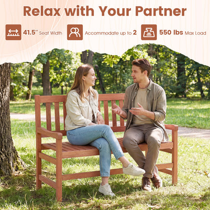 44 Inch 2-Seat Outdoor Loveseat Bench Outdoor Benches at Gallery Canada
