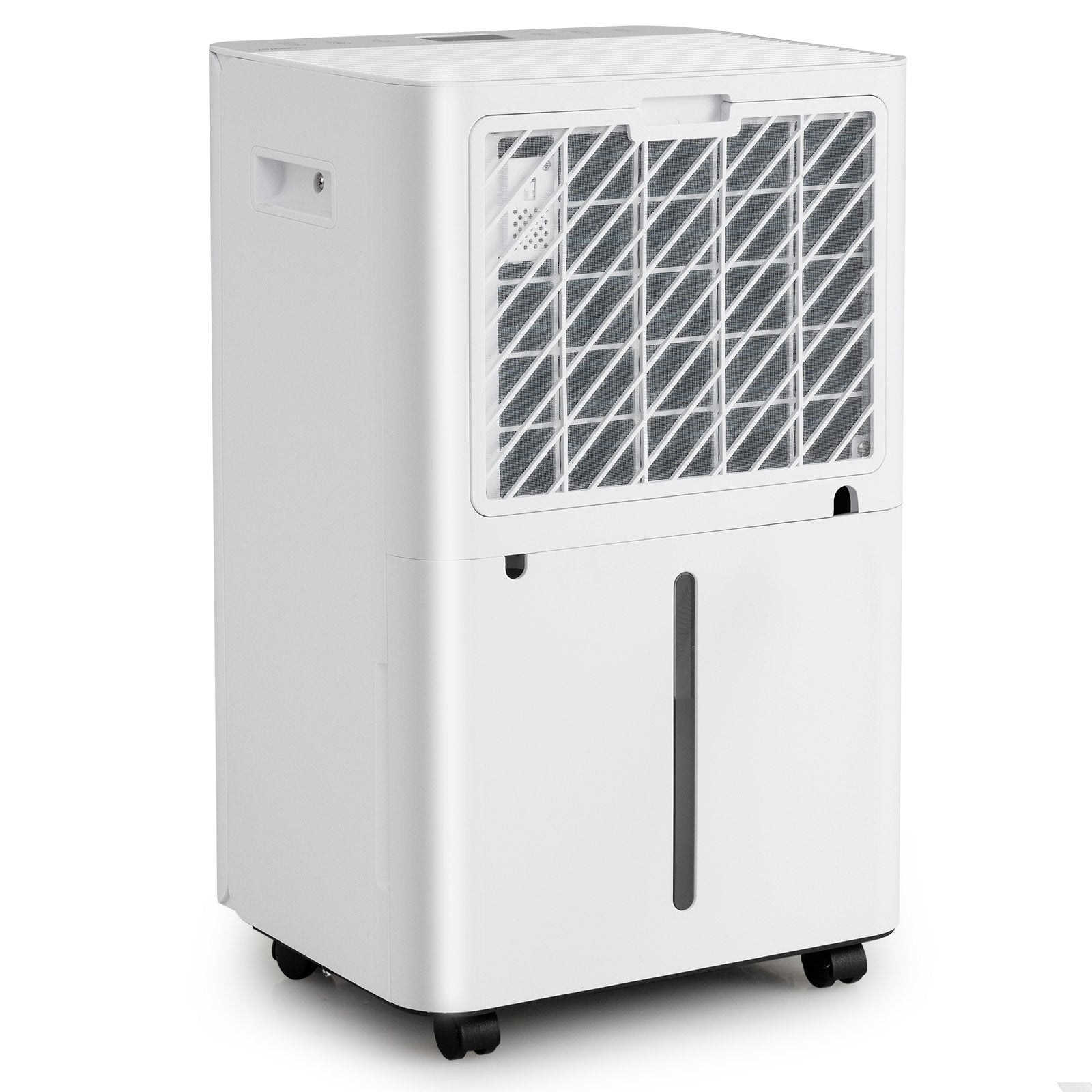 4500 Sq.Ft 54 Pints Dehumidifier with Drain Hose for Home, White Dehumidifiers at Gallery Canada