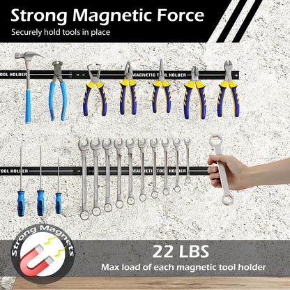 18 Inch Magnetic Tool Holder Strip, Black Garages at Gallery Canada