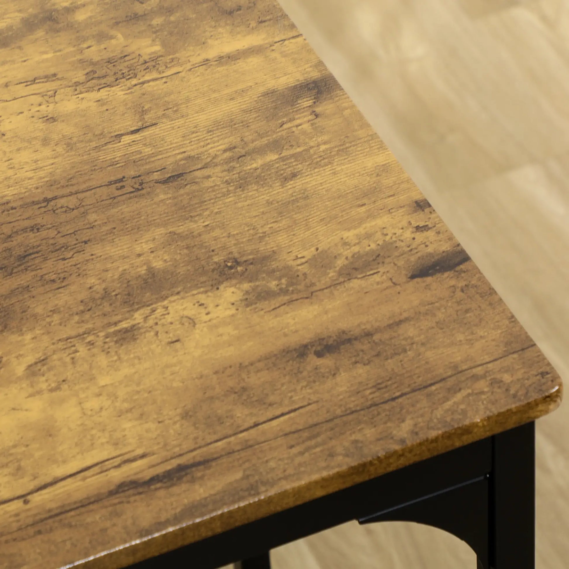 5-Piece Bar Table Set, Industrial Counter Height, Rustic Brown, Brown Bar Sets at Gallery Canada