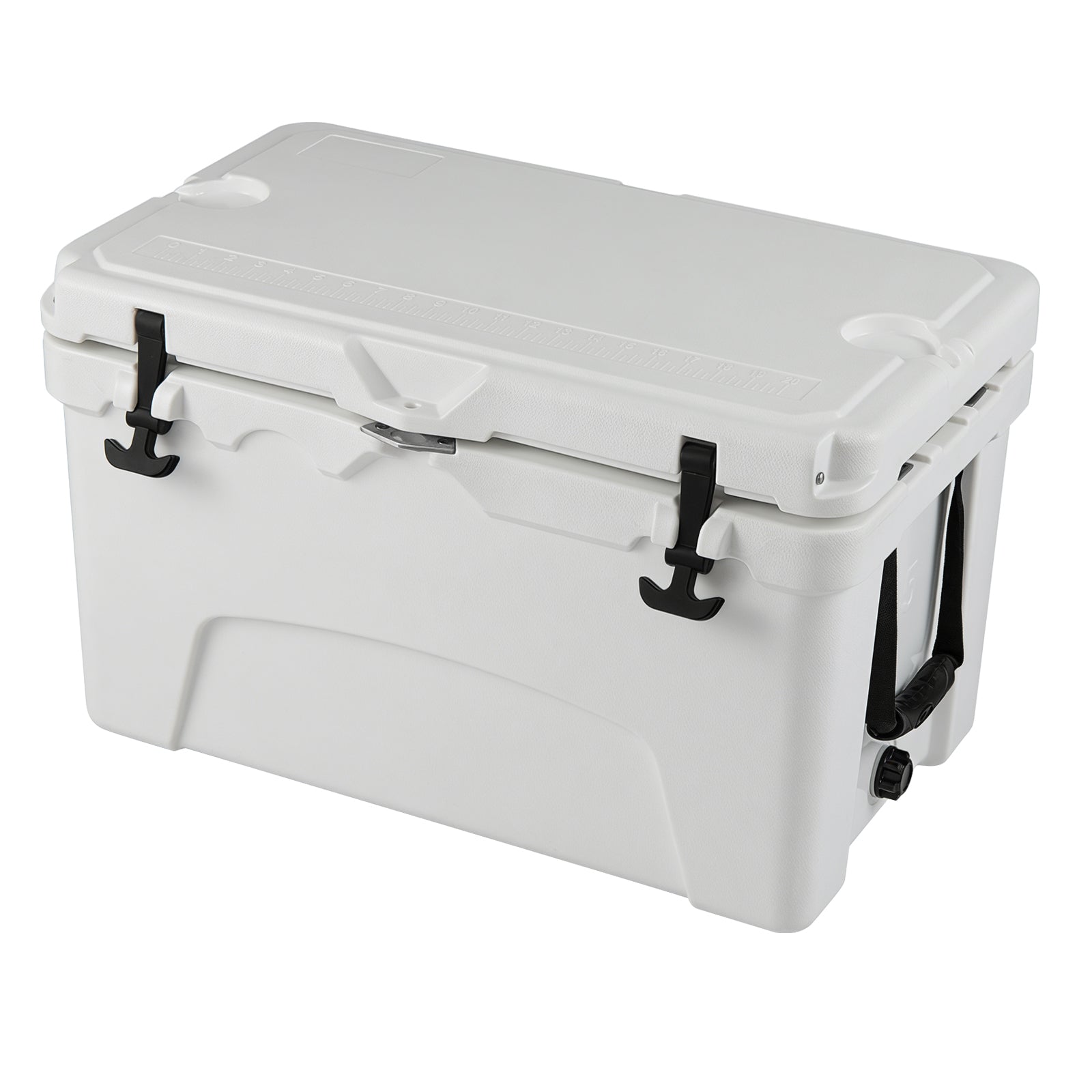 45 Quart Portable Hard Cooler Insulated Ice Chest Keeps Cool for up to 6 Days, White Coolers White at Gallery Canada
