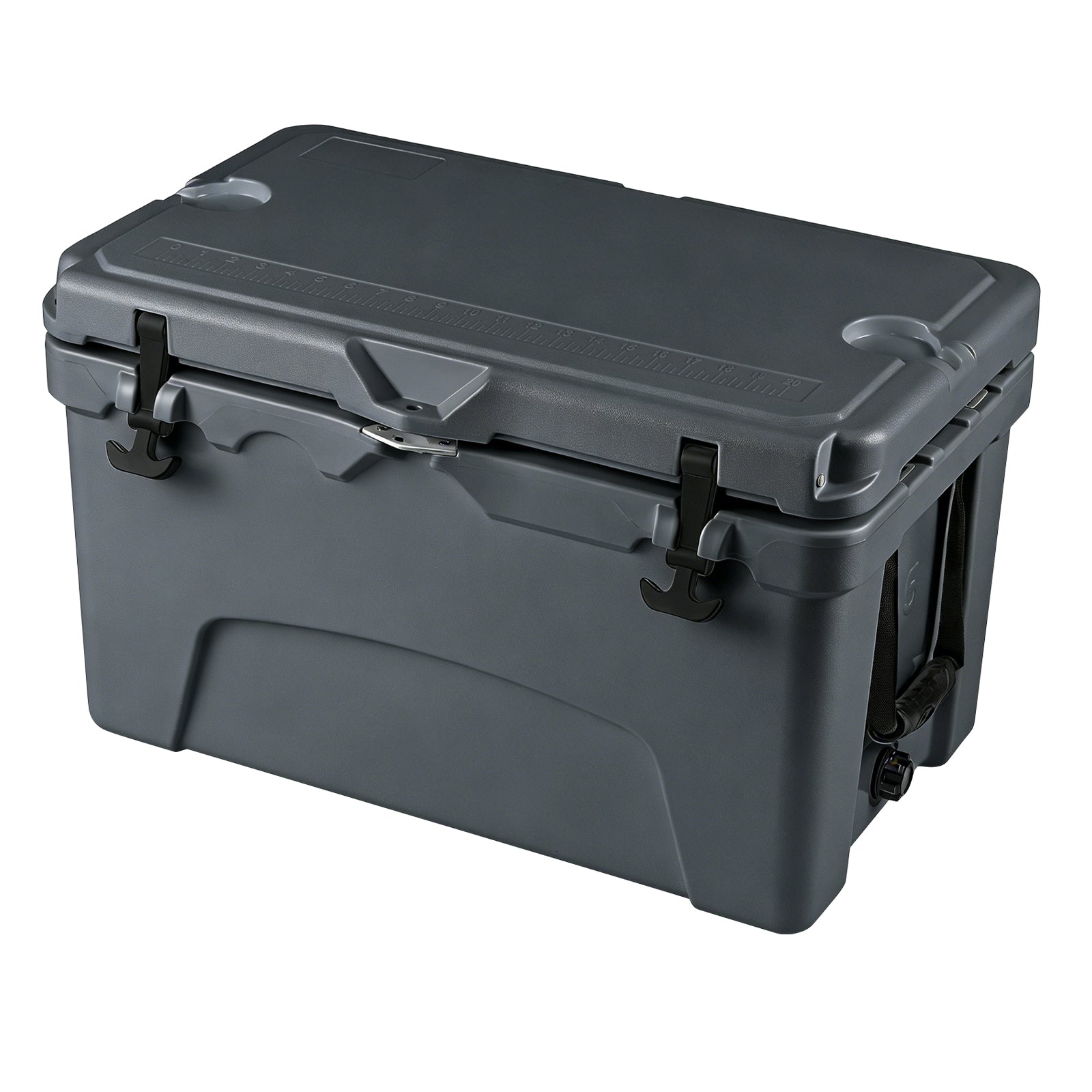 45 Quart Portable Hard Cooler, Insulated Ice Chest, Gray Coolers at Gallery Canada