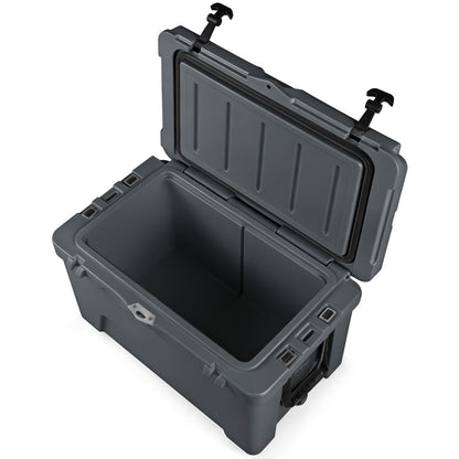 45 Quart Portable Hard Cooler, Insulated Ice Chest, Gray Coolers at Gallery Canada