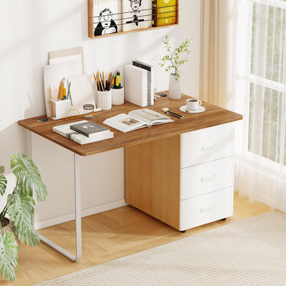 47 Inch x 30 Inch Universal Tabletop, Walnut, Standard And Standing Desk Office Desks at Gallery Canada