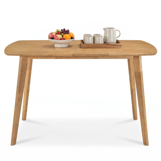 47" Solid Wood Dining Table for 4, Natural Dining Tables Natural at Gallery Canada