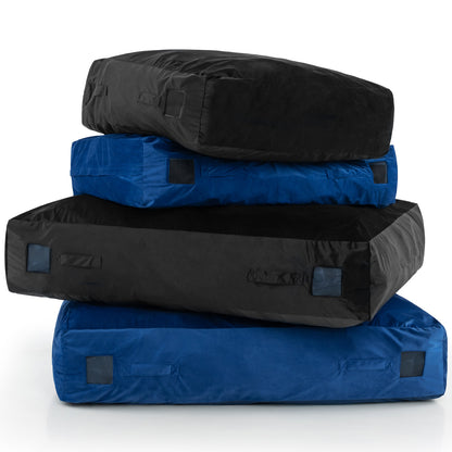 47 x 35.5 Inch Crash Pad Sensory Mat, With Foam Blocks And Washable Cover, Blue Outdoor Play at Gallery Canada