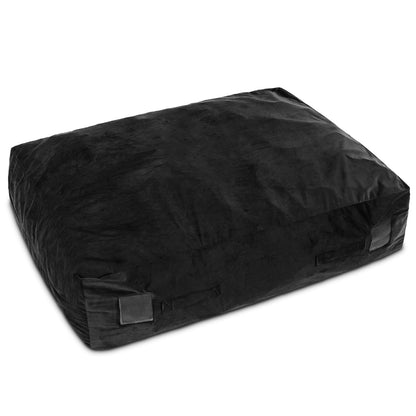 47 x 35,5 Pouce Tapis Sensoriel de Chute, Blocs de Mousse, Housse Lavable, Noir
