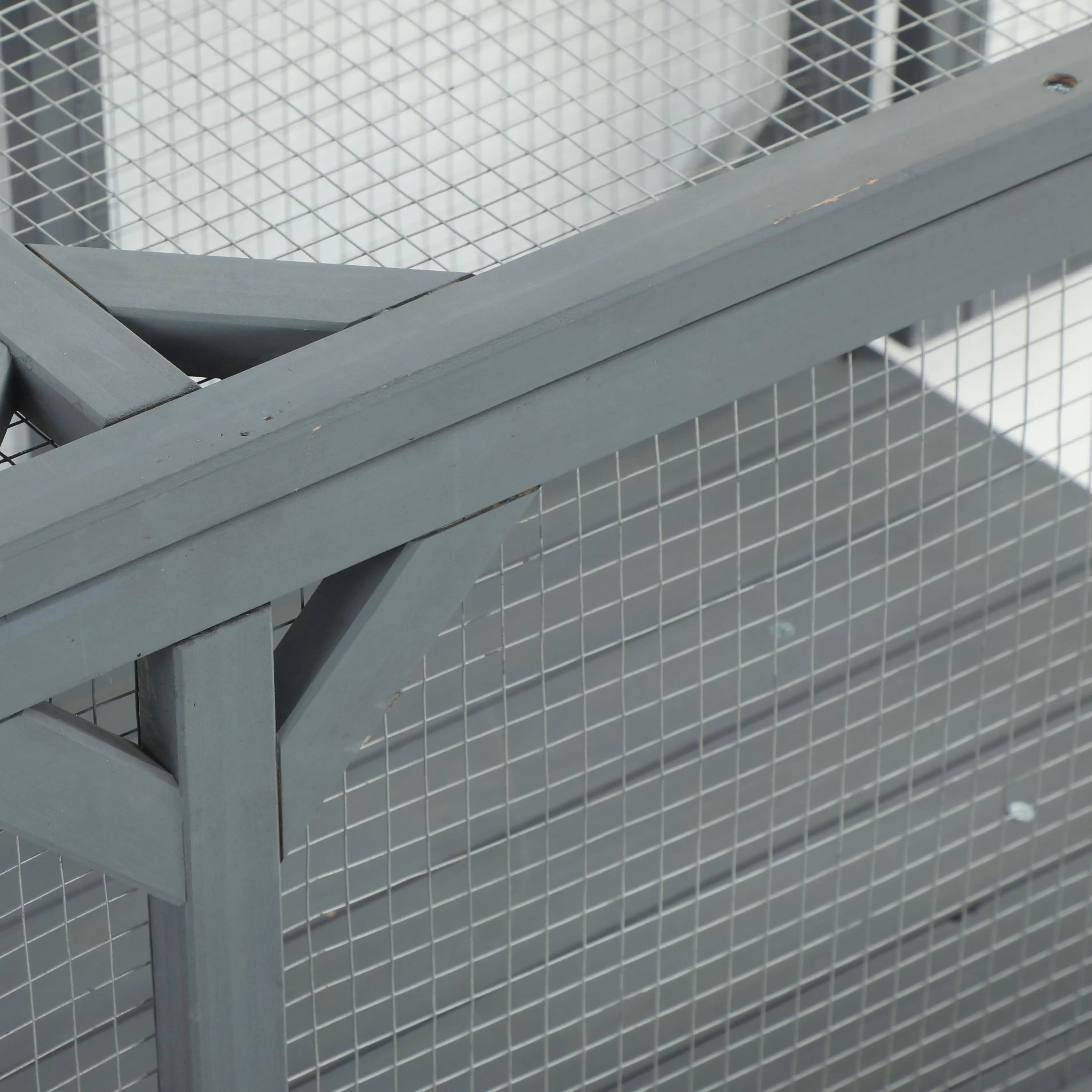 Wooden Cat Tunnel, Outdoor Cat Enclosure, 2 Doors, Extendable Design Outdoor Cat Enclosures at Gallery Canada