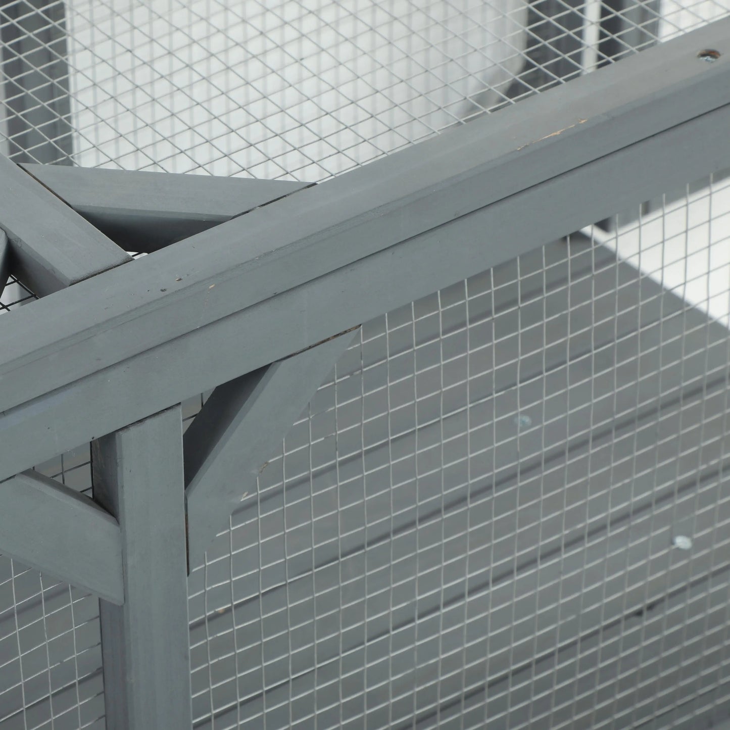 Wooden Cat Tunnel, Outdoor Cat Enclosure, 2 Doors, Extendable Design Outdoor Cat Enclosures at Gallery Canada