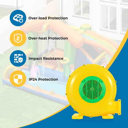 480W Bounce House Blower with Handle and Ground Stakes Air Blowers at Gallery Canada