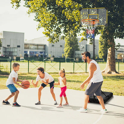 Portable Basketball Hoop, 6ft-7ft Adjustable, Wheels, 28" Backboard, Youth Basketball at Gallery Canada