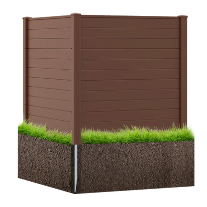 48" W x 48" H Outdoor Privacy Fence Screen, With Metal Ground Stakes, Brown Decorative Fencing & Flooring at Gallery Canada