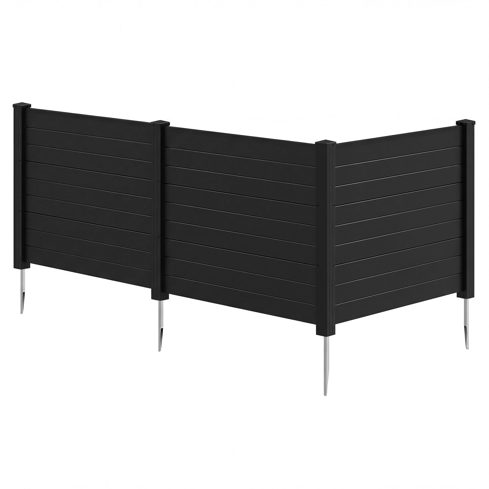 48 x 38 Inch Air Conditioner Fence, 3 Panels, Black Decorative Fencing & Flooring at Gallery Canada